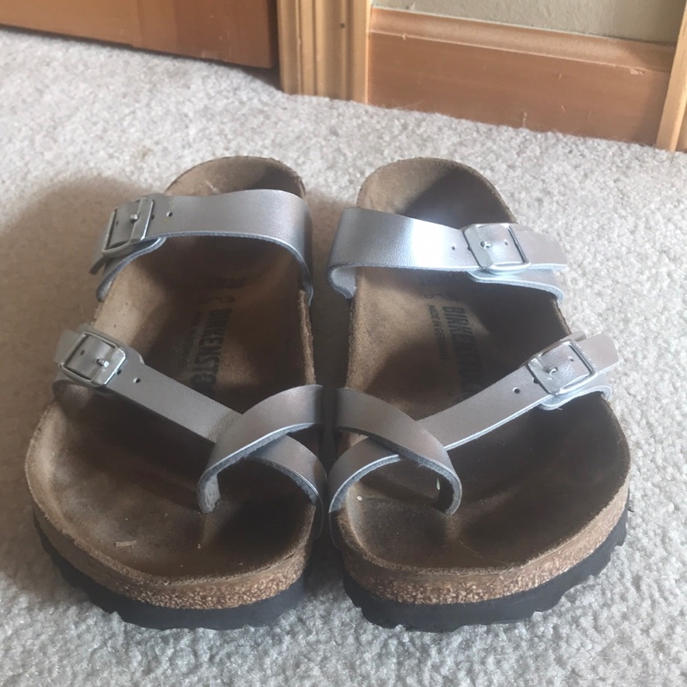 Silver Mayari Birkenstock Sandal 38